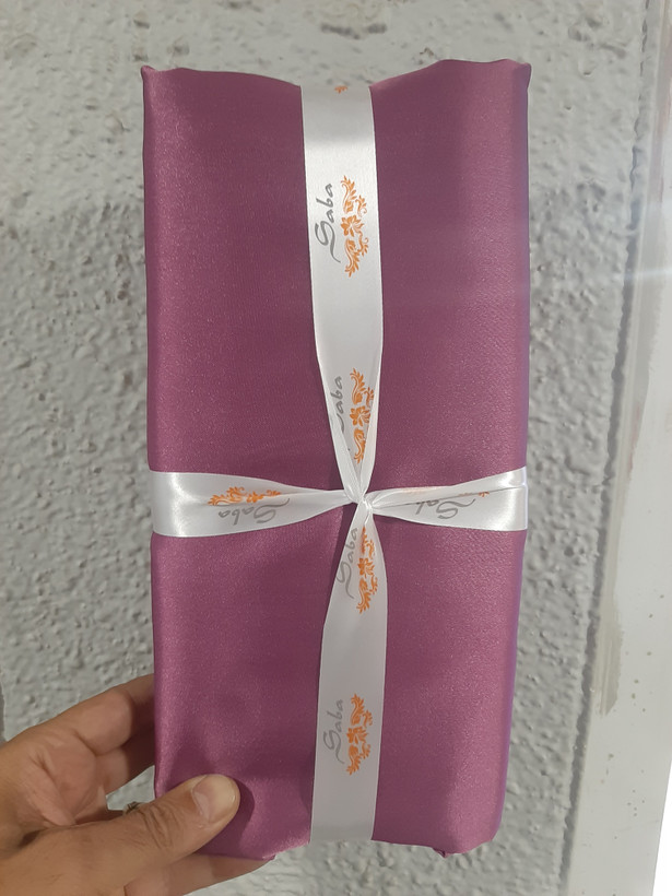 روبالشتی ساتن ابریشمی ساده سایز 70*50 مجموعه دو عددی