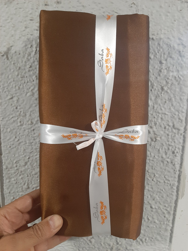 روبالشتی ساتن ابریشمی ساده سایز 70*50 مجموعه دو عددی
